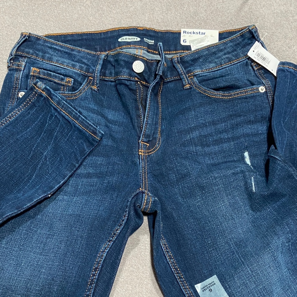 Old Navy Rockstar Indigo Denim Jeans